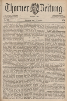 Thorner Zeitung : Begründet 1760. 1878, Nro. 282 (1 December)