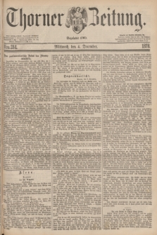 Thorner Zeitung : Begründet 1760. 1878, Nro. 284 (4 December)