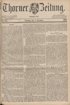 Thorner Zeitung : Begründet 1760. 1878, Nro. 288 (8 December) + dod.