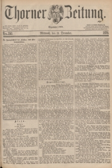 Thorner Zeitung : Begründet 1760. 1878, Nro. 290 (11 December)