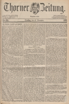 Thorner Zeitung : Begründet 1760. 1878, Nro. 295 (17 December)