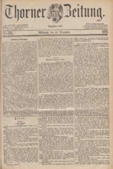 Thorner Zeitung : Begründet 1760. 1878, Nro. 296 (18 December)