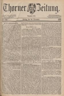Thorner Zeitung : Begründet 1760. 1878, Nro. 298 (20 December)