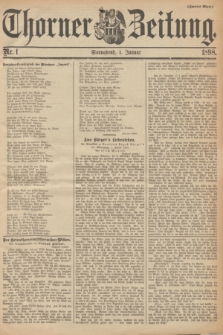 Thorner Zeitung. 1898, Nr. 1 (1 Januar) - Zweites Blatt