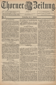 Thorner Zeitung : Begründet 1760. 1898, Nr. 4 (6 Januar)