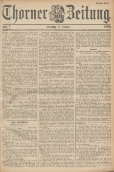 Thorner Zeitung. 1898, Nr. 7 (9 Januar) - Zweites Blatt