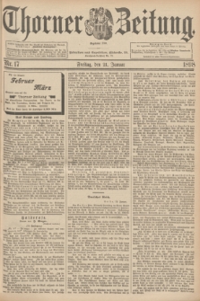 Thorner Zeitung : Begründet 1760. 1898, Nr. 17 (21 Januar)