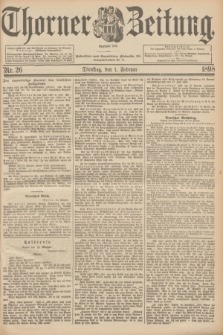 Thorner Zeitung : Begründet 1760. 1898, Nr. 26 (1 Februar) + dod.