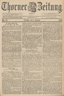 Thorner Zeitung : Begründet 1760. 1898, Nr. 32 (8 Februar)