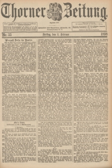 Thorner Zeitung : Begründet 1760. 1898, Nr. 35 (11 Februar)