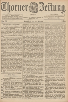 Thorner Zeitung : Begründet 1760. 1898, Nr. 36 (12 Februar)