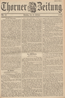Thorner Zeitung. 1898, Nr. 37 (13 Februar) - Zweites Blatt