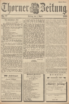 Thorner Zeitung. 1898, Nr. 77 (1 April) - Zweites Blatt