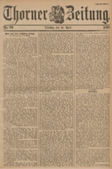 Thorner Zeitung. 1898, Nr. 96 (26 April) - Zweites Blatt