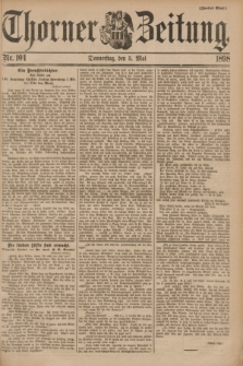Thorner Zeitung. 1898, Nr. 104 (5 Mai) - Zweites Blatt