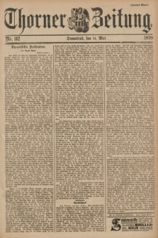 Thorner Zeitung. 1898, Nr. 112 (14 Mai) - Zweites Blatt