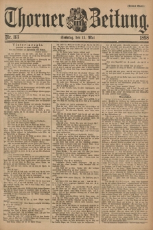 Thorner Zeitung. 1898, Nr. 113 (15 Mai) - Drittes Blatt