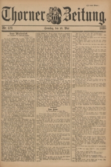 Thorner Zeitung. 1898, Nr. 124 (29 Mai) - Zweites Blatt