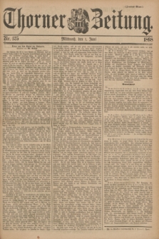 Thorner Zeitung. 1898, Nr. 125 (1 Juni) - Zweites Blatt