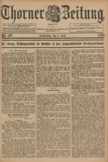 Thorner Zeitung : Begründet 1760. 1898, Nr. 126 (2 Juni)