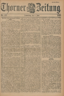 Thorner Zeitung. 1898, Nr. 132 (9 Juni) - Zweites Blatt