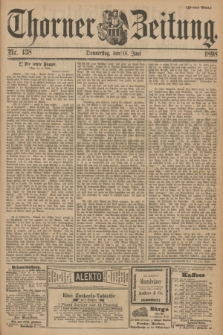 Thorner Zeitung. 1898, Nr. 138 (16 Juni) - Zweites Blatt