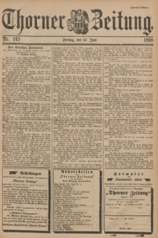Thorner Zeitung. 1898, Nr. 145 (24 Juni) - Zweites Blatt