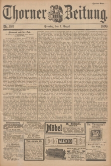 Thorner Zeitung. 1898, Nr. 183 (7 August) - Zweites Blatt