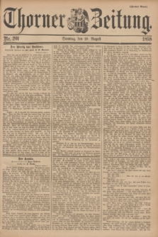 Thorner Zeitung. 1898, Nr. 201 (28 August) - Zweites Blatt