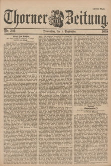 Thorner Zeitung. 1898, Nr. 204 (1 September) - Zweites Blatt
