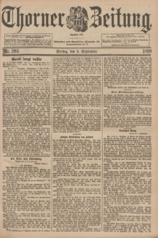 Thorner Zeitung : Begründet 1760. 1898, Nr. 205 (2 September)