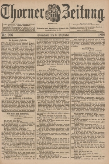 Thorner Zeitung : Begründet 1760. 1898, Nr. 206 (3 September)