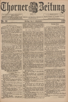 Thorner Zeitung : Begründet 1760. 1898, Nr. 211 (9 September)