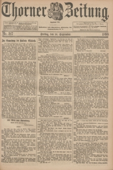 Thorner Zeitung : Begründet 1760. 1898, Nr. 217 (16 September)