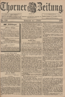 Thorner Zeitung : Begründet 1760. 1898, Nr. 230 (1 Oktober)