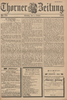 Thorner Zeitung. 1898, Nr. 231 (2 Oktober) - Zweites Blatt