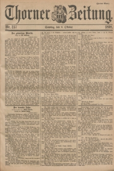Thorner Zeitung. 1898, Nr. 237 (9 Oktober) - Zweites Blatt