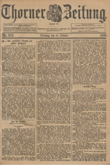 Thorner Zeitung : Begründet 1760. 1898, Nr. 244 (18 Oktober) + dod.