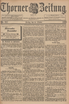 Thorner Zeitung : Begründet 1760. 1898, Nr. 247 (21 Oktober)