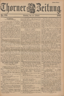 Thorner Zeitung. 1898, Nr. 249 (23 Oktober) - Drittes Blatt