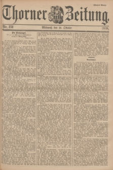 Thorner Zeitung. 1898, Nr. 251 (26 Oktober) - Zweites Blatt