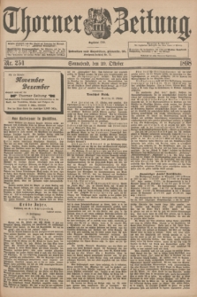 Thorner Zeitung : Begründet 1760. 1898, Nr. 254 (29 Oktober)