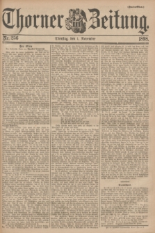 Thorner Zeitung. 1898, Nr. 256 (1 November) - Zweites Blatt