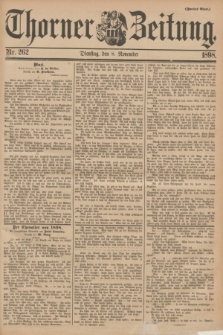 Thorner Zeitung. 1898, Nr. 262 (8 November) - Zweites Blatt