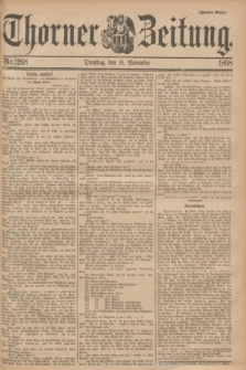 Thorner Zeitung. 1898, Nr. 268 (15 November) - Zweites Blatt
