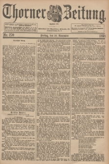 Thorner Zeitung : Begründet 1760. 1898, Nr. 270 (18 November)