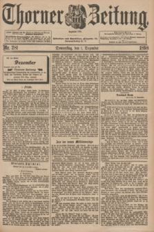 Thorner Zeitung : Begründet 1760. 1898, Nr. 281 (1 Dezember) + dod.