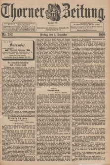 Thorner Zeitung : Begründet 1760. 1898, Nr. 282 (2 Dezember) + dod.