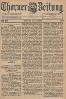 Thorner Zeitung : Begründet 1760. 1898, Nr. 283 (3 Dezember)