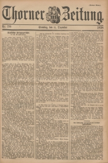 Thorner Zeitung. 1898, Nr. 290 (11 Dezember) - Drittes Blatt